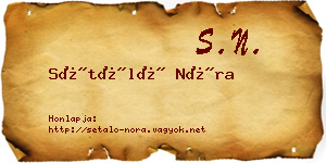 Sétáló Nóra névjegykártya